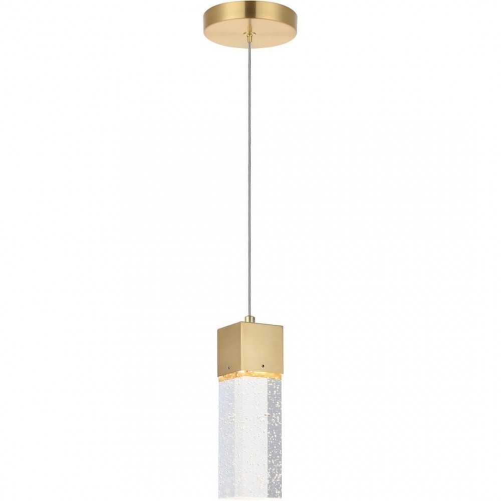 Elegant Lighting Novastella 1 Light Gold Led Pendant