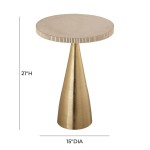 TOV Furniture Celeste Ribbed Side Table
