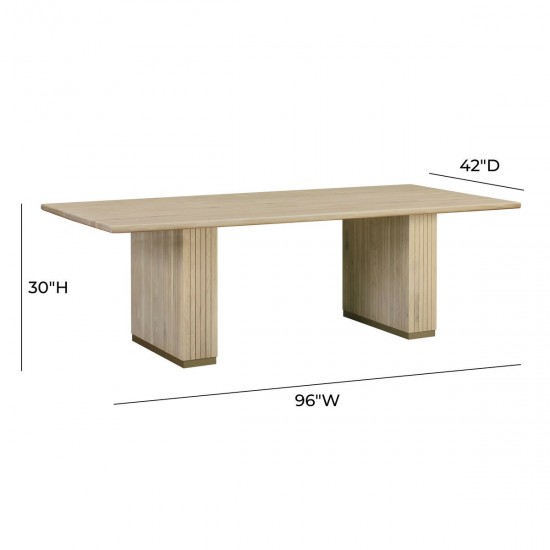 TOV Furniture Chelsea Ash Wood Rectangular Dining Table