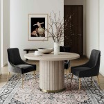 TOV Furniture Chelsea Ash Wood Round Dining Table