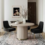 TOV Furniture Chelsea Ash Wood Round Dining Table