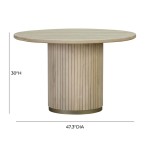 TOV Furniture Chelsea Ash Wood Round Dining Table