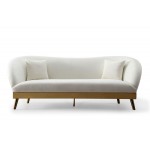 TOV Furniture Chloe Cream Velvet Sofa