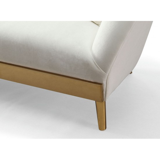 TOV Furniture Chloe Cream Velvet Sofa