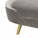 TOV Furniture Cleopatra Grey Velvet Sofa