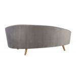 TOV Furniture Cleopatra Grey Velvet Sofa