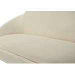 TOV Furniture Cloud Cream Velvet Settee