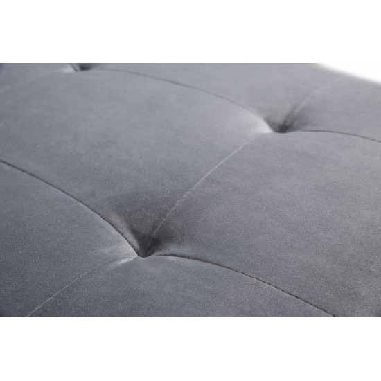 TOV Furniture Como Grey Velvet Sectional LAF