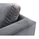 TOV Furniture Como Grey Velvet Sectional LAF