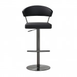 TOV Furniture Cosmo Black on Black Steel Barstool