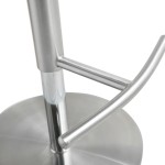 TOV Furniture Cosmo Grey Stainless Steel Barstool