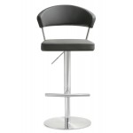 TOV Furniture Cosmo Grey Stainless Steel Barstool