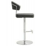 TOV Furniture Cosmo Grey Stainless Steel Barstool