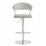 TOV Furniture Cosmo Light Grey Stainless Steel Barstool