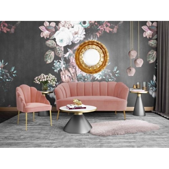 TOV Furniture Daisy Blush Velvet Chair
