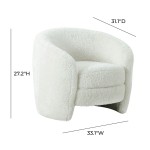 TOV Furniture Dakota Faux Shearling Armchair