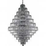 Elegant Lighting Maxime 38 Light Chrome Chandelier Clear Swarovski Elements Crystal