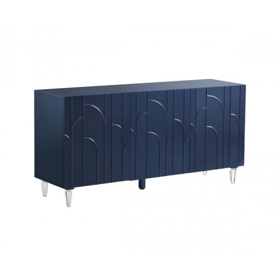 TOV Furniture Deco Blue Lacquer Buffet