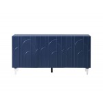 TOV Furniture Deco Blue Lacquer Buffet