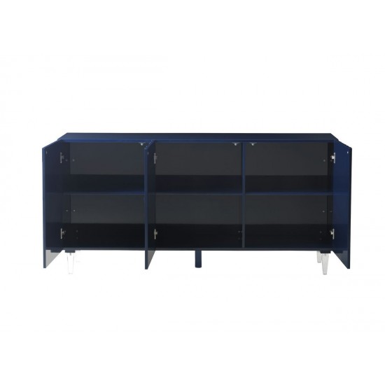 TOV Furniture Deco Blue Lacquer Buffet