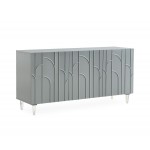 TOV Furniture Deco Grey Lacquer Buffet