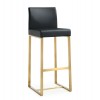 TOV Furniture Denmark Black Gold Steel Barstool (Set of 2)