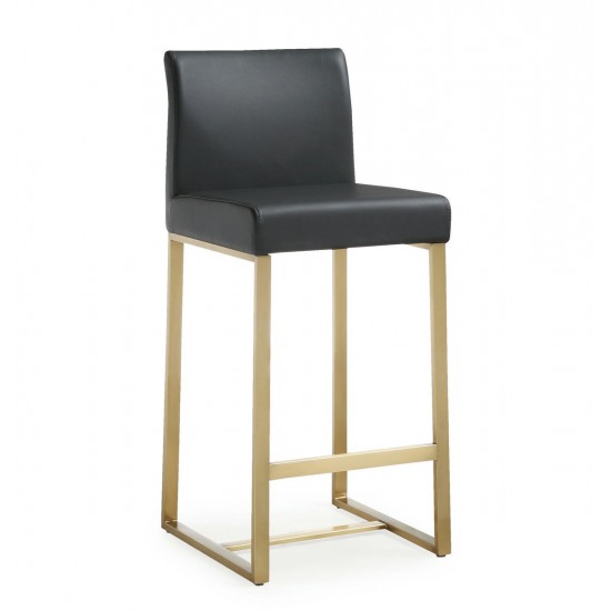 TOV Furniture Denmark Black Gold Steel Counter Stool (Set of 2)