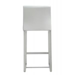 TOV Furniture Denmark White Stainless Steel Counter Stool (Set of 2)