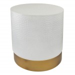 TOV Furniture Dimple Hand Hammered Side Table