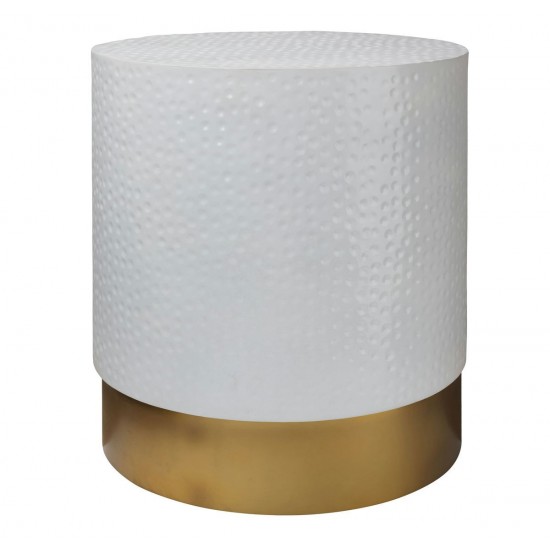 TOV Furniture Dimple Hand Hammered Side Table