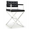 TOV Furniture Director Black Stainless Steel Counter Stool
