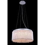 Elegant Lighting Influx 12 Light Chrome Pendant Clear Royal Cut Crystal