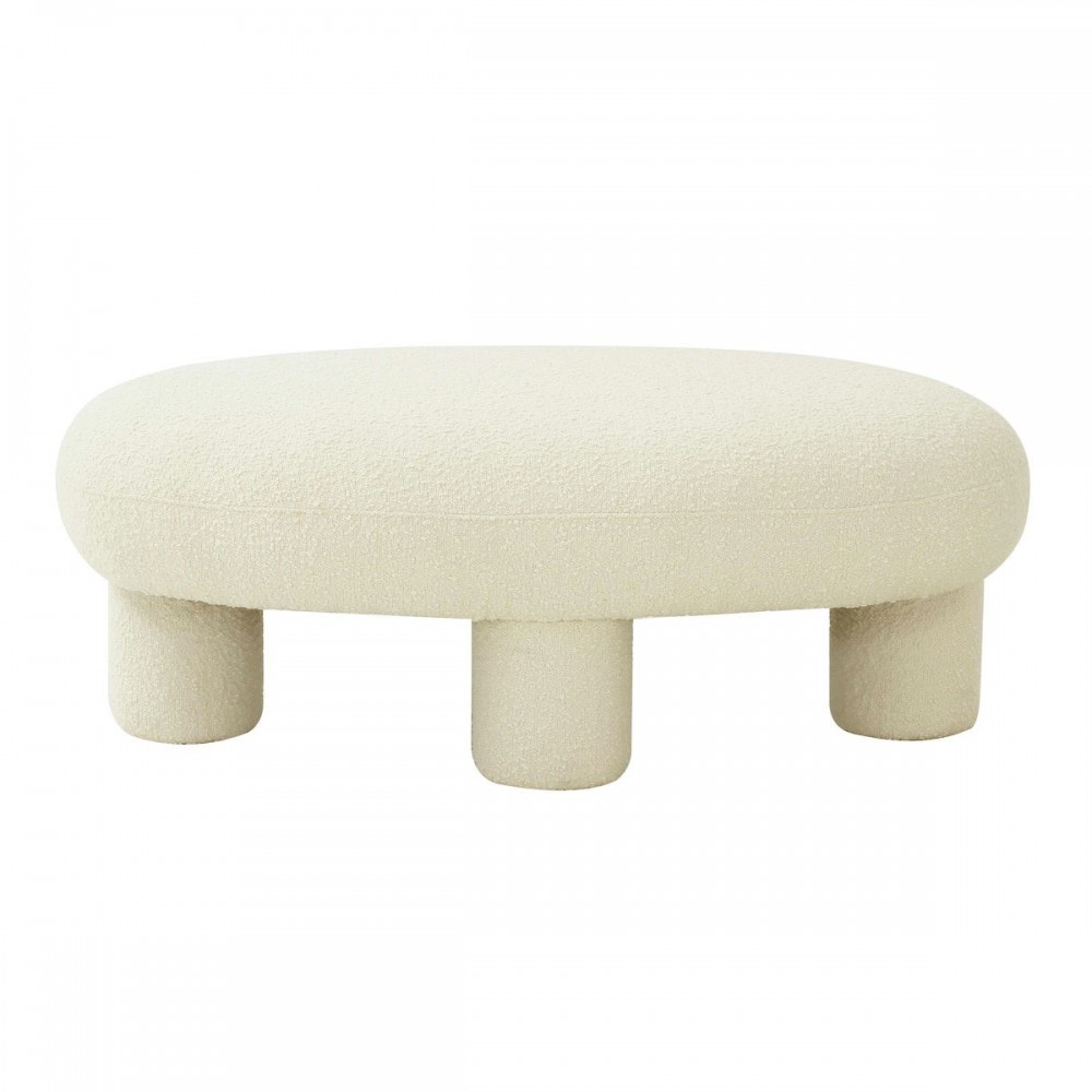 TOV Furniture Discus Boucle Ottoman