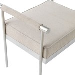 TOV Furniture Diva Cream Velvet Bench