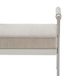 TOV Furniture Diva Cream Velvet Bench