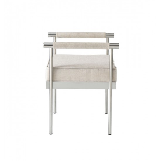 TOV Furniture Diva Cream Velvet Bench