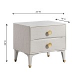 TOV Furniture Divine White Nightstand