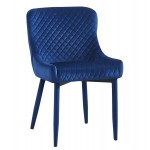 TOV Furniture Draco Navy Velvet Chair