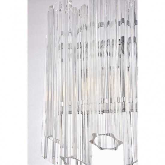 Elegant Lighting Riviera 1 Light Chrome Wall Sconce