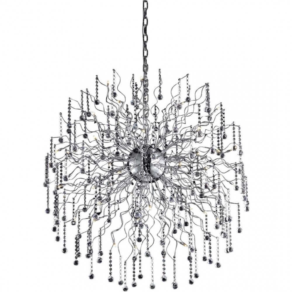 Elegant Lighting Astro 44 Light Chrome Chandelier Clear Royal Cut Crystal