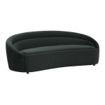 TOV Furniture Ellison Black Velvet Sofa