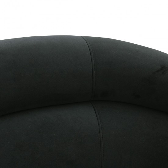 TOV Furniture Ellison Black Velvet Sofa