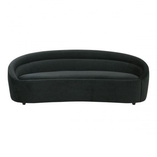 TOV Furniture Ellison Black Velvet Sofa