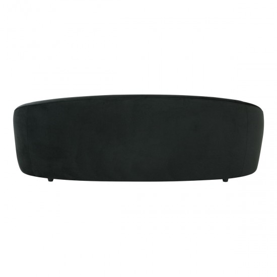 TOV Furniture Ellison Black Velvet Sofa