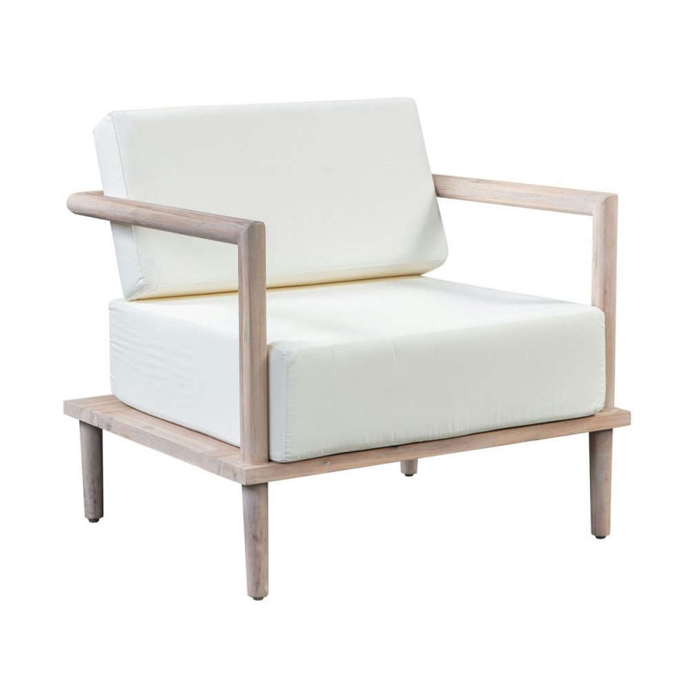 TOV Furniture Emerson Cream Outdoor Lounge Chair