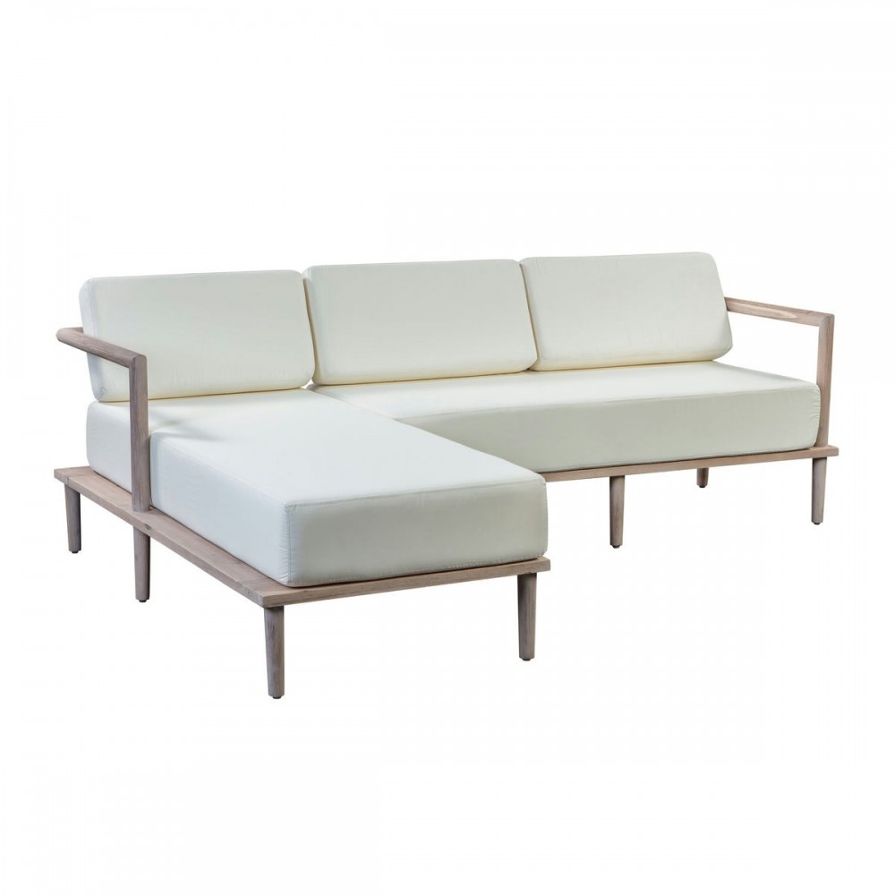 TOV Furniture Emerson Cream Outdoor Sectional - LAF