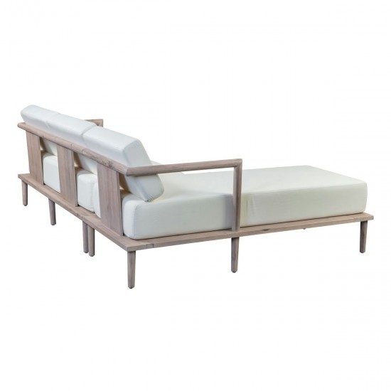 TOV Furniture Emerson Cream Outdoor Sectional - LAF