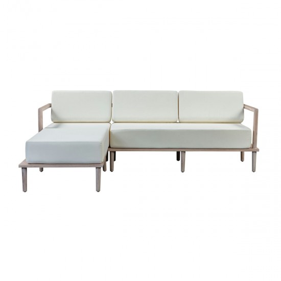 TOV Furniture Emerson Cream Outdoor Sectional - LAF