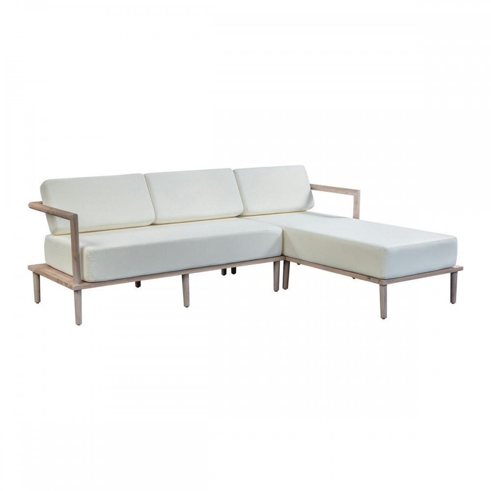 TOV Furniture Emerson Cream Outdoor Sectional - RAF