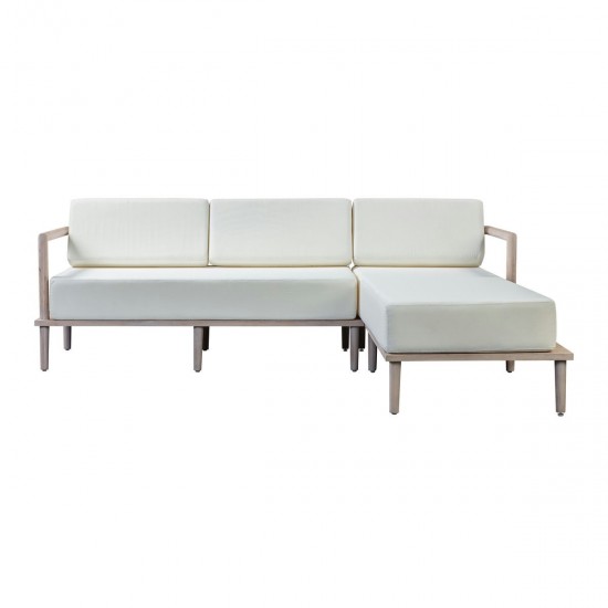 TOV Furniture Emerson Cream Outdoor Sectional - RAF